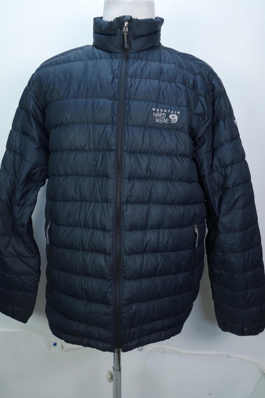 Mountain Hardwear Jacket Mens Large Blue Down Puffer Full Zip Lightweight